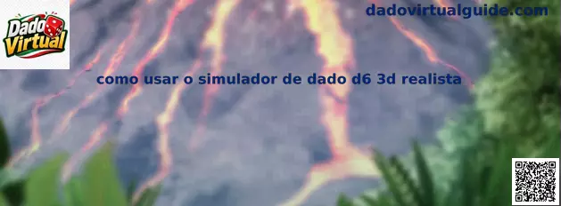 Simulador de dado D6 3D realista
