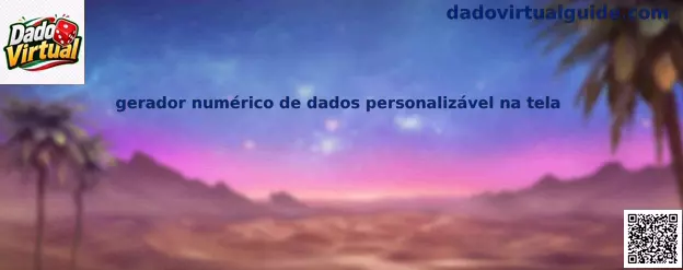 Generador numérico de dados personalizable en pantalla