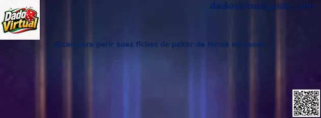 Gestión eficiente de fichas de poker