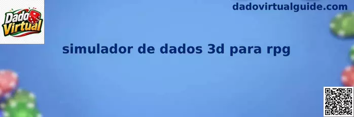 Simulador de dados 3D para RPG