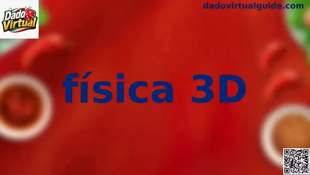 Simulación de física 3D en dado virtual con gráficos realistas y movimiento natural