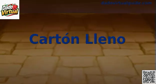 Interfaz de simulación de Cartón Lleno en Bingo Virtual Mexicano